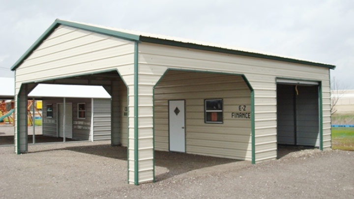 30x30 custom building with shaded parking and secure storage Kit
