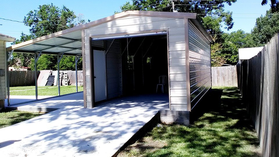 12x30x9 Garage With Lean to