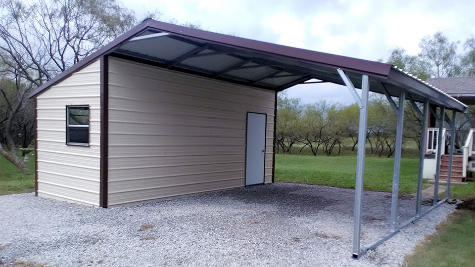 24x20x8 Vertical Roof Side Combo