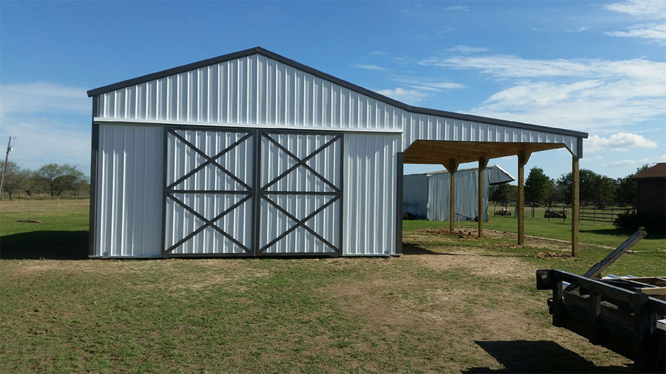 24x30x12 Open Span Pole With A 20×30 Lean To